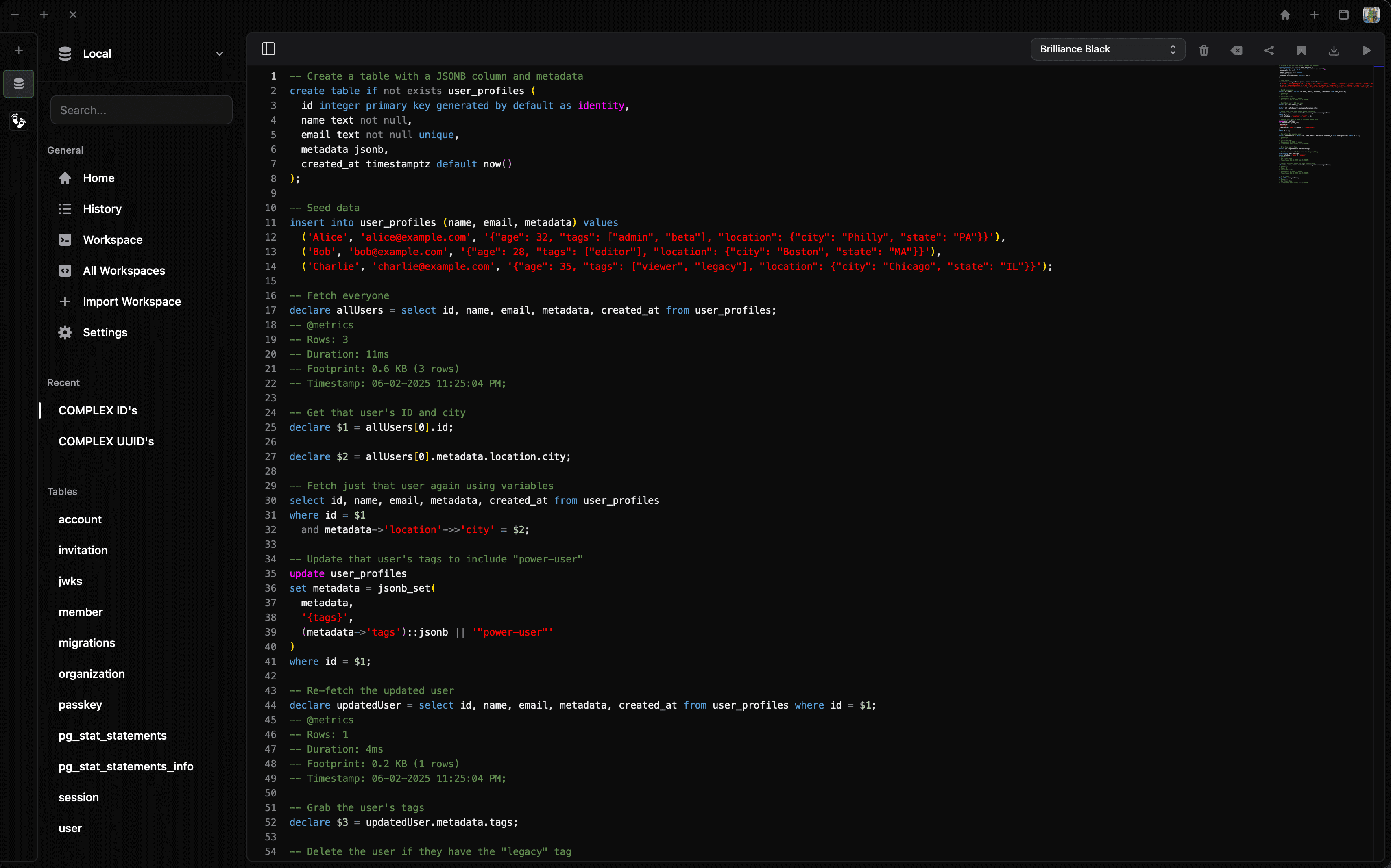 App screenshot