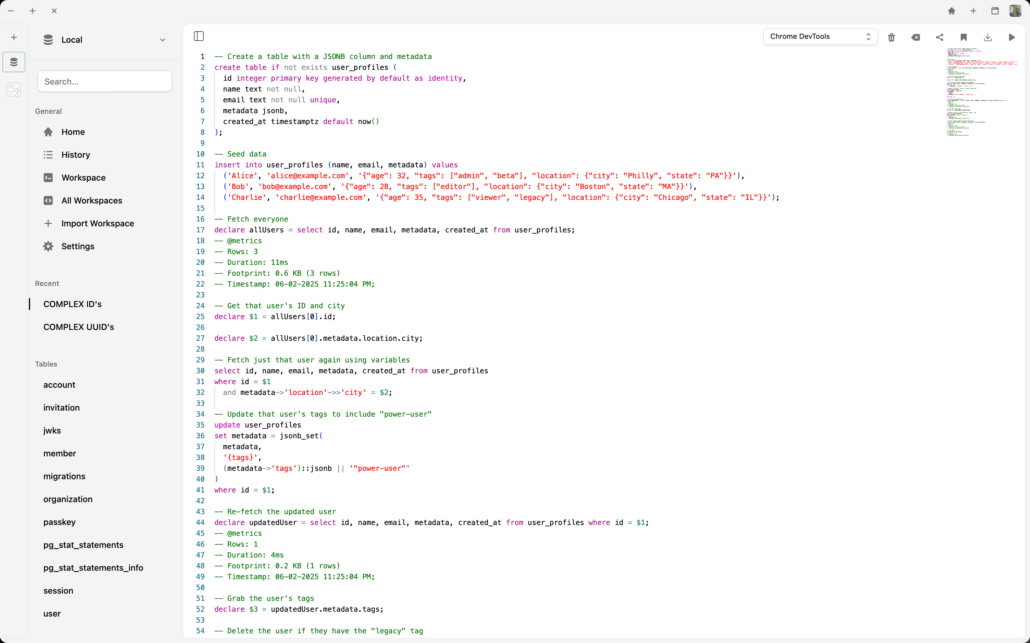 App screenshot