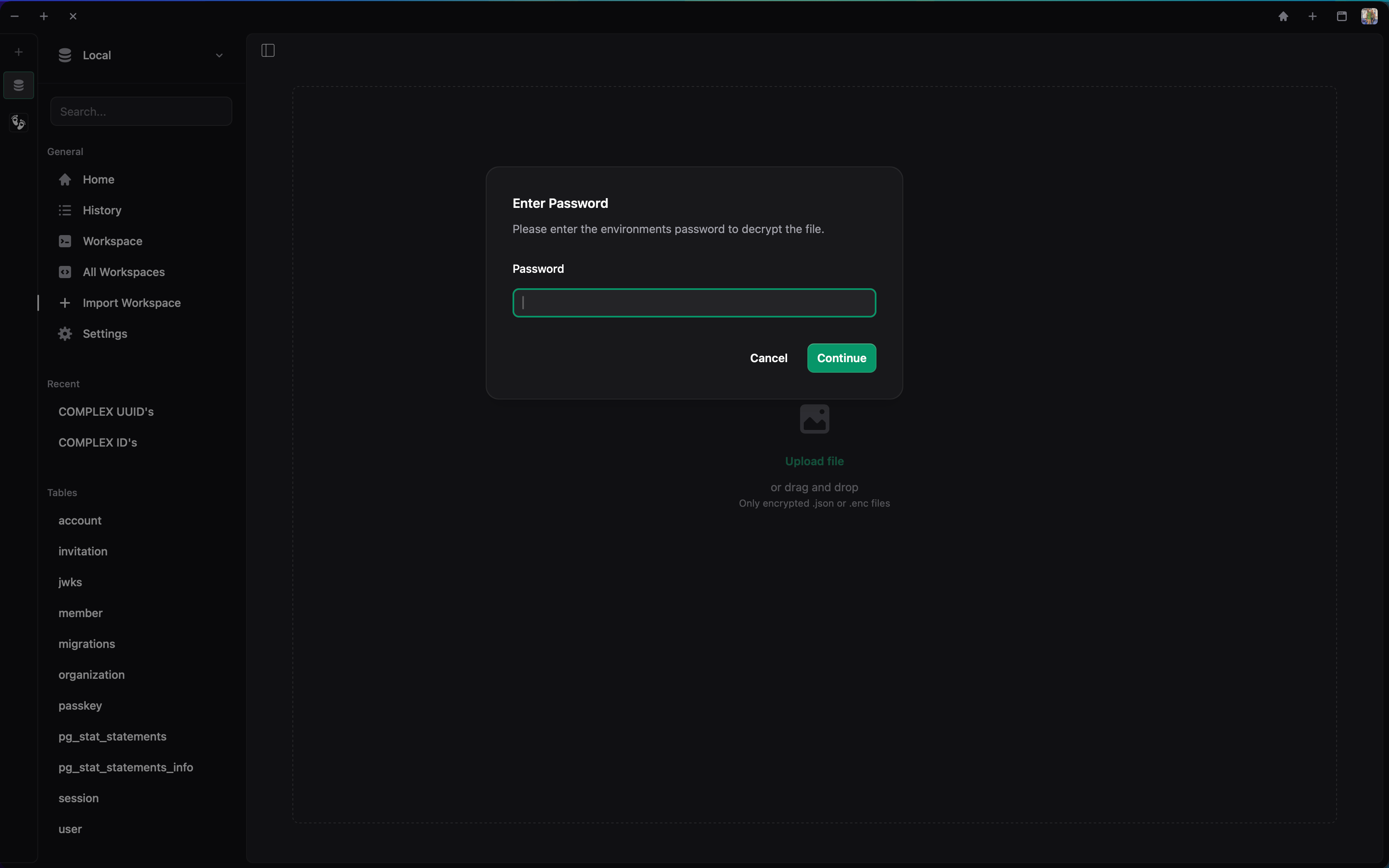 Enter Password